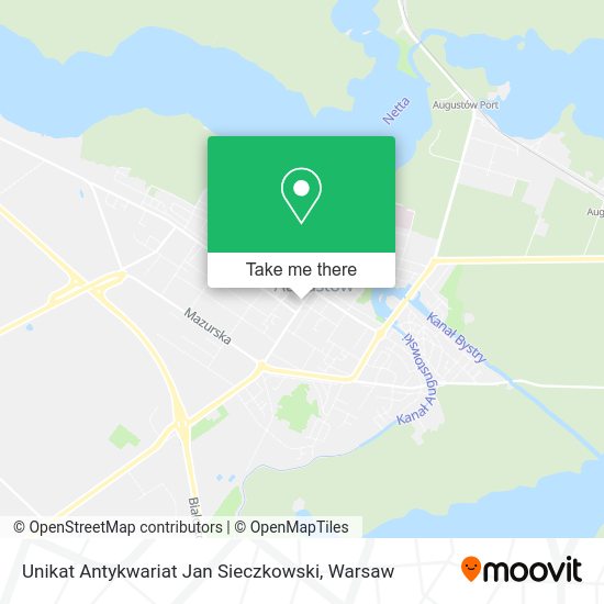 Unikat Antykwariat Jan Sieczkowski map