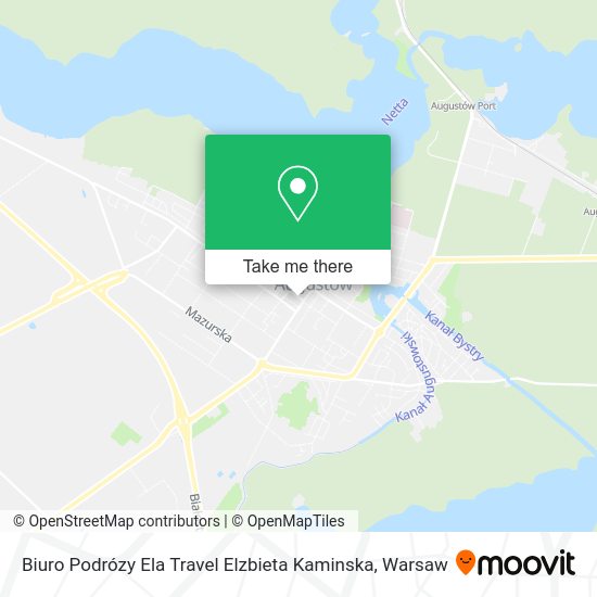 Biuro Podrózy Ela Travel Elzbieta Kaminska map