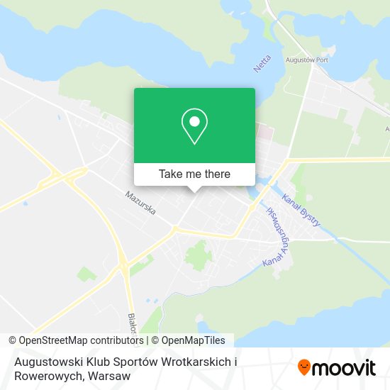 Карта Augustowski Klub Sportów Wrotkarskich i Rowerowych