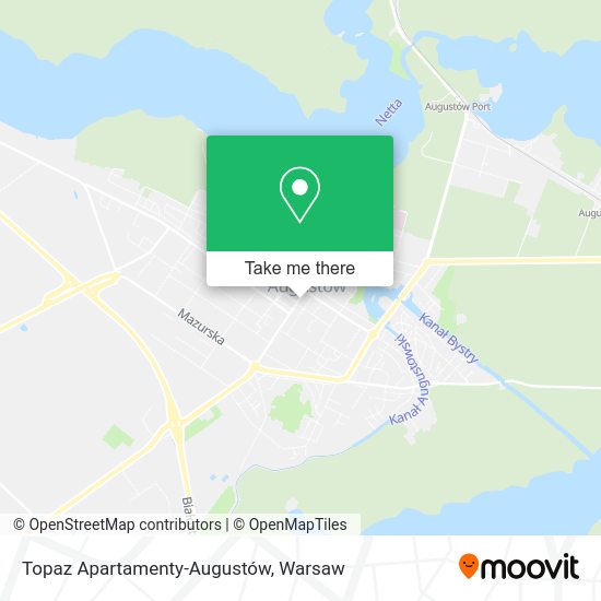 Topaz Apartamenty-Augustów map