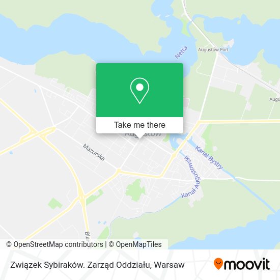 Карта Związek Sybiraków. Zarząd Oddziału