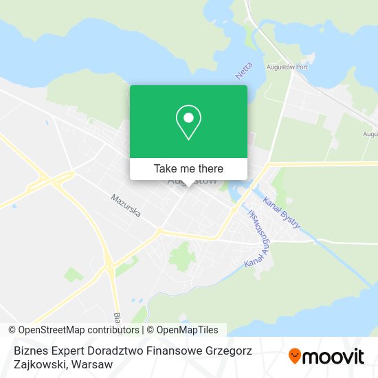 Biznes Expert Doradztwo Finansowe Grzegorz Zajkowski map