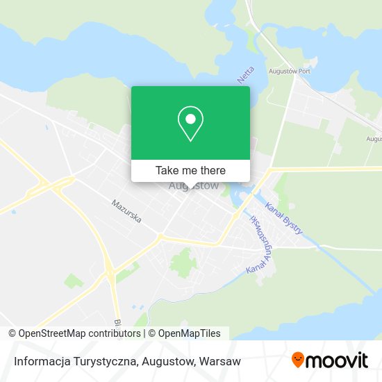 Карта Informacja Turystyczna, Augustow