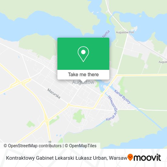 Kontraktowy Gabinet Lekarski Łukasz Urban map