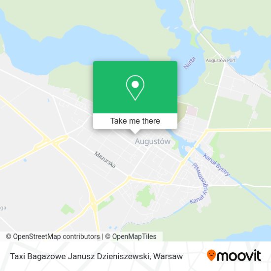 Taxi Bagazowe Janusz Dzieniszewski map