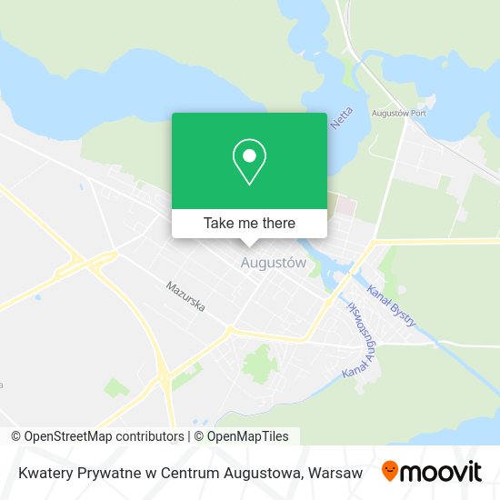 Kwatery Prywatne w Centrum Augustowa map