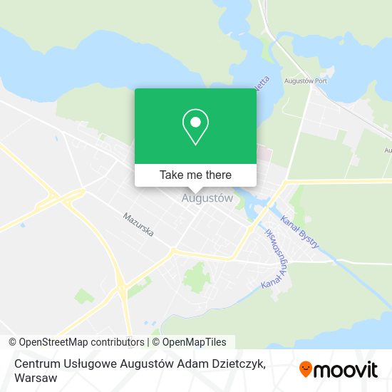 Centrum Usługowe Augustów Adam Dzietczyk map