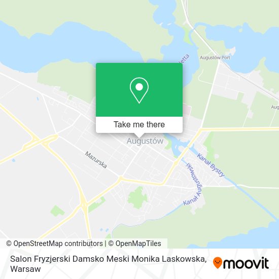 Карта Salon Fryzjerski Damsko Meski Monika Laskowska