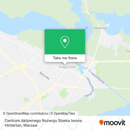 Centrum Aktywnego Rozwoju Sówka Iwona Hintertan map