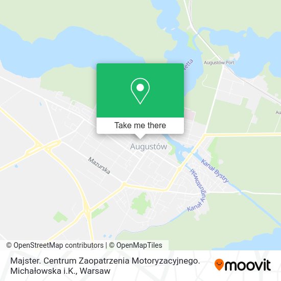 Majster. Centrum Zaopatrzenia Motoryzacyjnego. Michałowska i.K. map