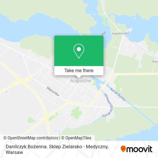 Danilczyk Bożenna. Sklep Zielarsko - Medyczny map