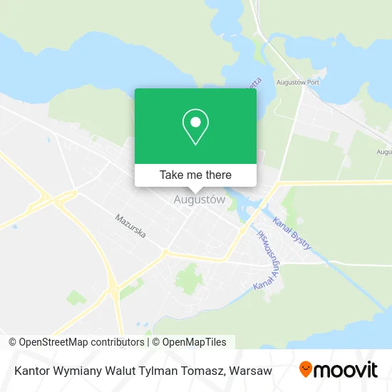 Карта Kantor Wymiany Walut Tylman Tomasz