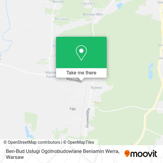 Ben-Bud Usługi Ogólnobudowlane Beniamin Werra map