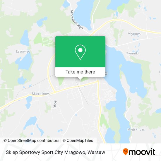 Sklep Sportowy Sport City Mrągowo map