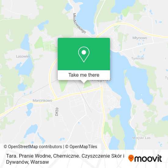 Tara. Pranie Wodne, Chemiczne. Czyszczenie Skór i Dywanów map