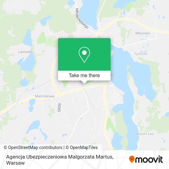 Agencja Ubezpieczeniowa Malgorzata Martus map