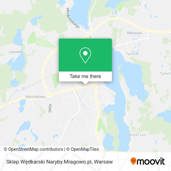 Sklep Wędkarski Naryby.Mragowo.pl map