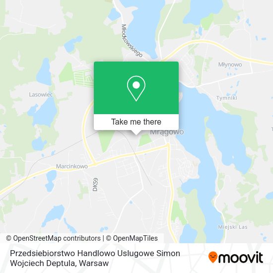 Przedsiebiorstwo Handlowo Uslugowe Simon Wojciech Deptula map