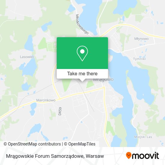 Mrągowskie Forum Samorządowe map