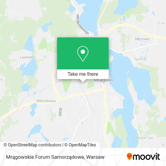 Карта Mrągowskie Forum Samorządowe