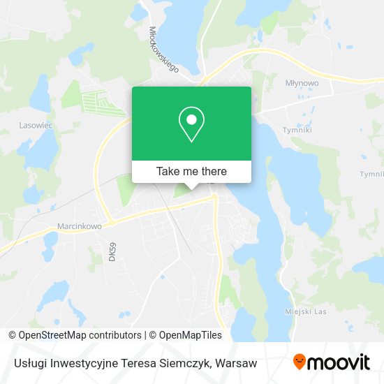 Usługi Inwestycyjne Teresa Siemczyk map