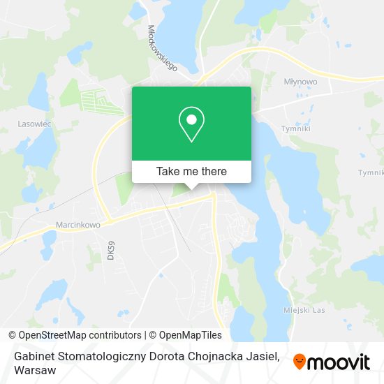 Gabinet Stomatologiczny Dorota Chojnacka Jasiel map