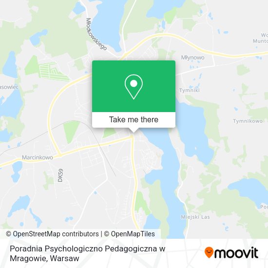 Poradnia Psychologiczno Pedagogiczna w Mragowie map