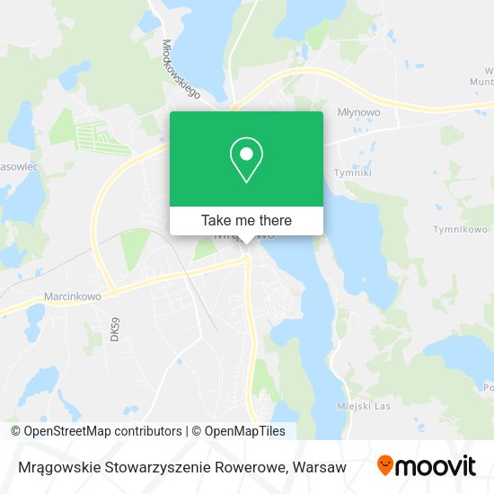 Mrągowskie Stowarzyszenie Rowerowe map