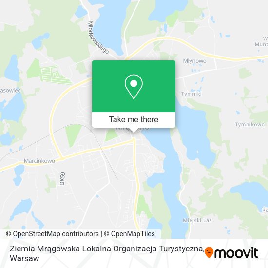 Ziemia Mrągowska Lokalna Organizacja Turystyczna map