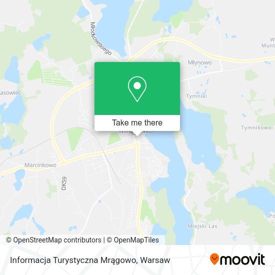 Informacja Turystyczna Mrągowo map