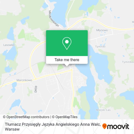 Tłumacz Przysięgły Języka Angielskiego Anna Walc map