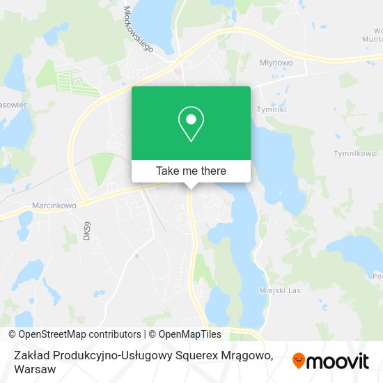 Zakład Produkcyjno-Usługowy Squerex Mrągowo map