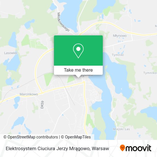 Elektrosystem Ciuciura Jerzy Mrągowo map