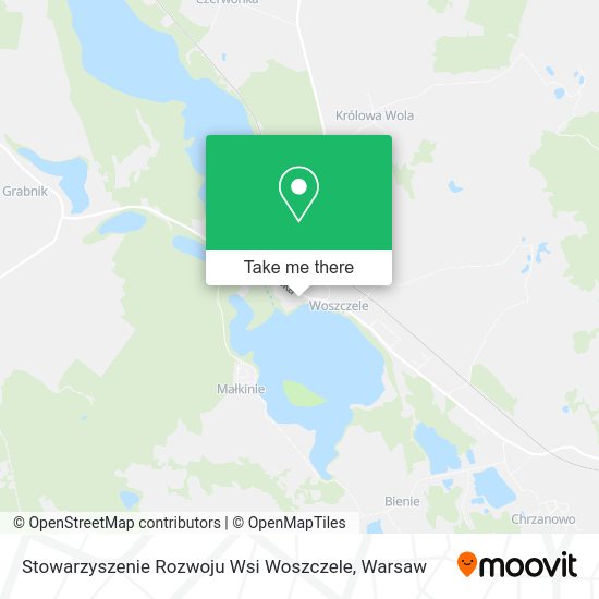 Карта Stowarzyszenie Rozwoju Wsi Woszczele