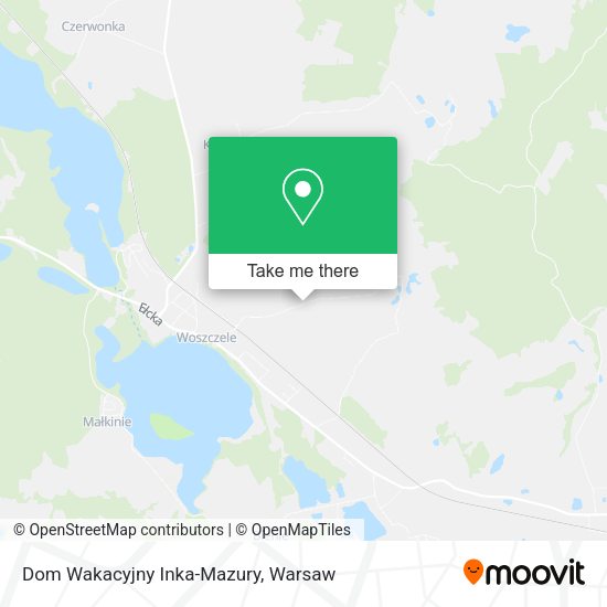 Dom Wakacyjny Inka-Mazury map