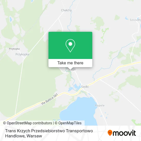 Карта Trans Krzych Przedsiebiorstwo Transportowo Handlowe