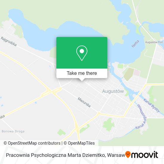 Pracownia Psychologiczna Marta Dziemitko map