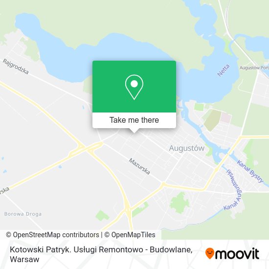 Kotowski Patryk. Usługi Remontowo - Budowlane map