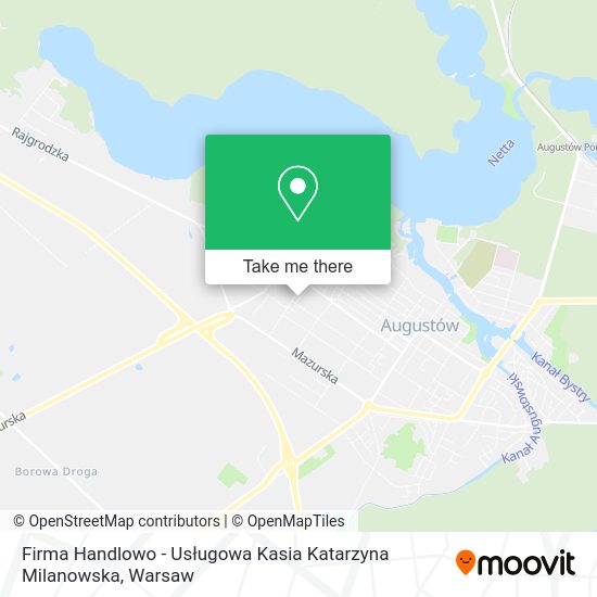 Firma Handlowo - Usługowa Kasia Katarzyna Milanowska map