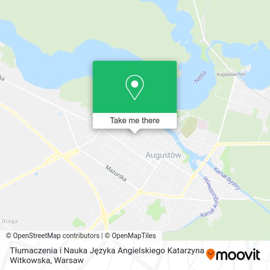 Tłumaczenia i Nauka Języka Angielskiego Katarzyna Witkowska map