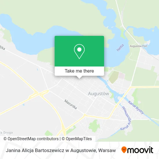 Карта Janina Alicja Bartoszewicz w Augustowie
