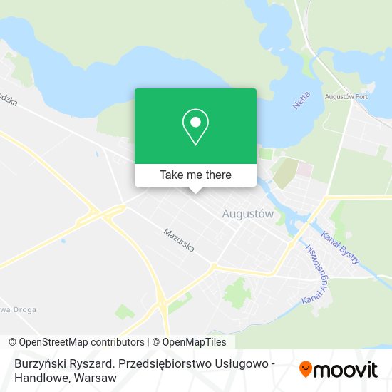 Burzyński Ryszard. Przedsiębiorstwo Usługowo - Handlowe map