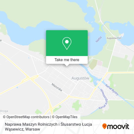 Naprawa Maszyn Rolniczych i Ślusarstwo Łucja Wąsewicz map