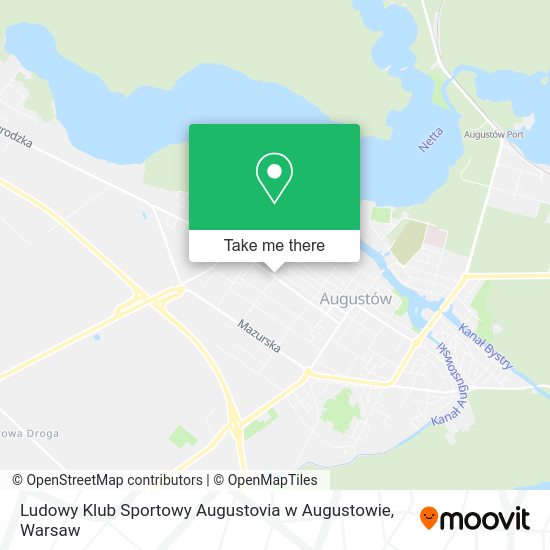 Ludowy Klub Sportowy Augustovia w Augustowie map