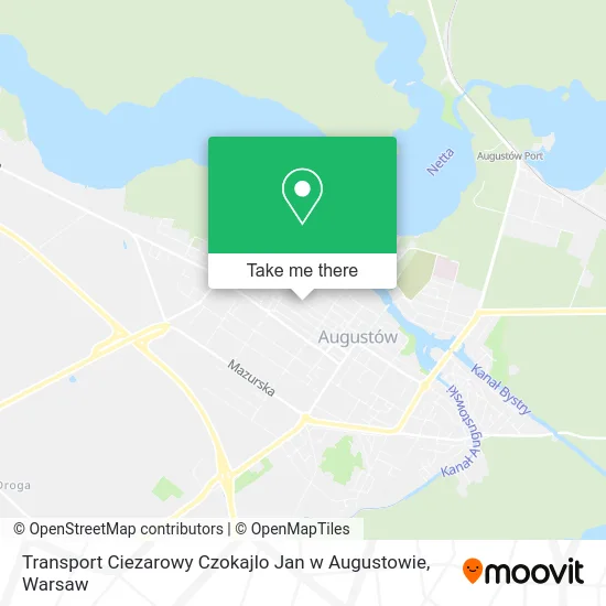 Карта Transport Ciezarowy Czokajlo Jan w Augustowie
