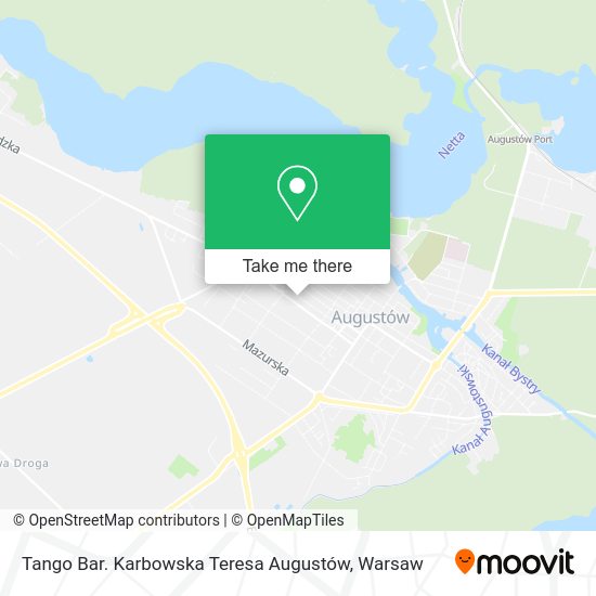 Tango Bar. Karbowska Teresa Augustów map