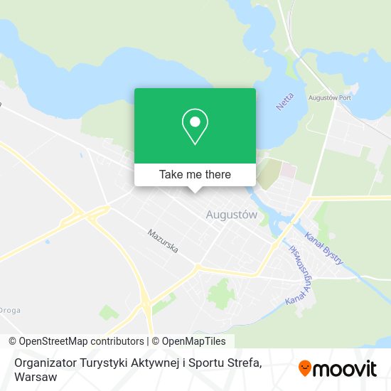 Organizator Turystyki Aktywnej i Sportu Strefa map