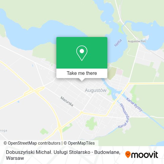 Dobuszyński Michał. Usługi Stolarsko - Budowlane map