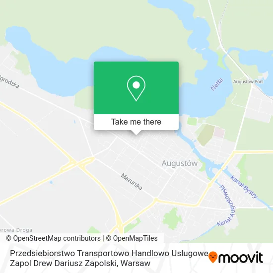 Карта Przedsiebiorstwo Transportowo Handlowo Uslugowe Zapol Drew Dariusz Zapolski