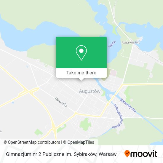 Gimnazjum nr 2 Publiczne im. Sybiraków map